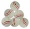 6-pack 6,3 cm diameter svamp baseboll, skumgummisvamp mjuk boll stressavlastning klämbar skumbaseboll