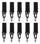 10-pack taktiska multifunktionskarbinhakar, bälteshängande karbinhake, remklämma, ryggsäcksband, nyckelring för camping, vandring och utomhusaktiviteter