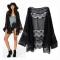 Dam Chiffong Spets Kimono Cardigan Semester Toppar