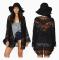 Dam Chiffong Spets Kimono Cardigan Semester Toppar