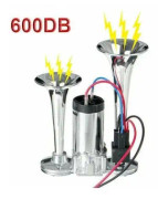 600DB 12V Dubbla Trumpeter Elektrisk Magnetventil Super Hög Elektrisk Bil Luft Horn Högtalare För Fordon Bil SUV Lastbil Lorry RV Båt