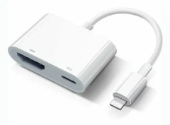 Passar till Apple Lightning Digital AV-adapter Lightning till HDMI-adapter Apple MFi-certifierad HDMI-kabelkontakt Synkroniseringsskärm