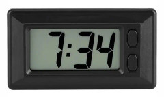 Ultratunn elektronisk klocka med självhäftande dyna LCD digital datum och tid kalenderdisplay, 77x42,4x17,7 mm