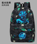 Lysande Dragon Ball Ryggsäckar Usb Utomhus Kvinnor Män Goku Laptop Skola Väskor Resa Kapacitet Mochila Escolars Gold