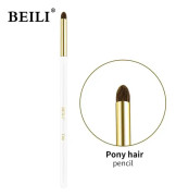 1 förpackning 100 % gethårsmakeupborstar svarta Y08