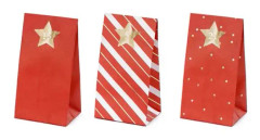 Gör-det-själv julkalenderpåsar - Adventskalender röd