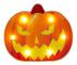 3pack Led Pumpkin Night Light Desktop Dekorativ Lampa För Halloween Bordsdekoration