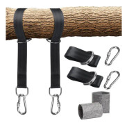 Trädgunga Remmar Hängande Kit Med Två Zink Alloy Karabiner (Längd 1,5 M)