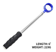 Golfbollshämtare, 6ft Teleskopisk Golfbollshämtare i Aluminiumlegering för Vatten, Enkel Upphämtning av Bollhämtare Verktyg Golf Golf Tillbehör