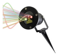 WI-LIGHT laserprojektor med 1000 gröna och röda statiska punkter + blå LED LASER200 - Svart