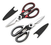 2 delar kökssax, kraftig kökssax, multifunktionssax med lock för kycklingfiskgrönsaker och BBQ, flasköppnare