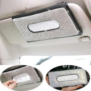 1 st car tissuebox, kristallglitter bil servettbox, läder