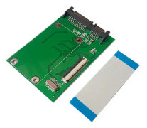 1,8 tum ZIF / LIF / CE till SATA 22pin 2,5 tum hårddisk SATA för Express SSD-adapter med FFC-kabel
