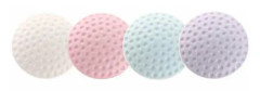 Dörrstopp, 4 flexibla väggmöbelskydd och verktygsskruvar, 5x5 baffelstötfångare (4st, vit + rosa + ljuslila + blå)