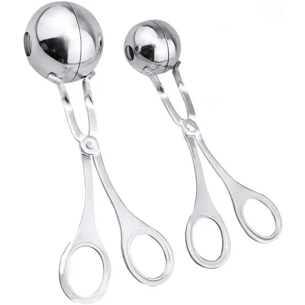 Köttbullsskopa, 2-pack rostfria köttbullar