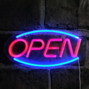 Led Neon Open Ljus För Fönster Butik Bar Restaurang Dörr Väggdekor