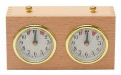 Schackklocka Timer, Trä Analog Brädspel Tävling Schackklocka