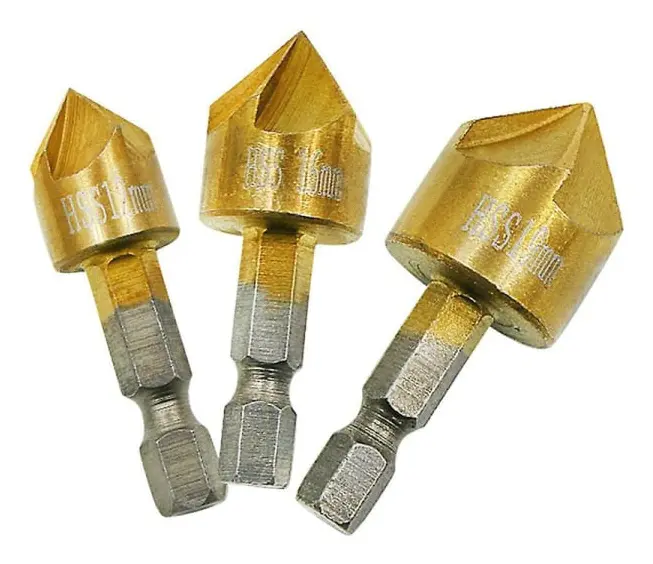 Sats med 3 sänkskruvar 12-19 mm