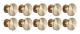 10 uppsättningar bokbindningsskruv Enkel bindning Demontera robusta DIY-bokföringsstift för läderhantverk Bokföring 13x18mm