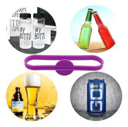 Silikon Vinkopp Glas Markers Party Bägare Vin Dryckeskopp Markeringsetikett (1 set (24st))