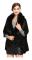 Moderna varma omslagssjalar med fuskpälsklippning Dual Layer Cardigan for Lady