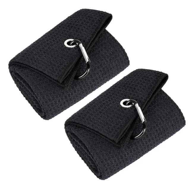 2 stycken golfhandduk premium mikrofibertyg våffelmönster tung