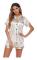 Siden Satin Pyjamas Set Dam Short Sleeve Sleepwear Shorts Set Beige s