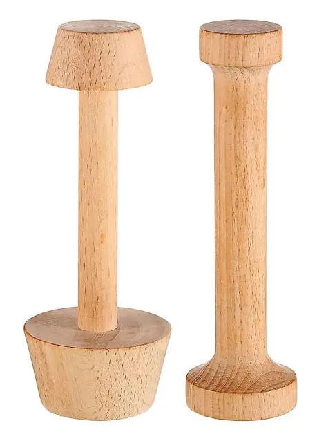 2 stycken träpajstöpare set pajform form mosare bakverk verktyg pajstöpare gör det själv