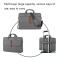Multifunctional Wear-resistant Shoulder Handheld Laptop Bag, Size: 17 - 17.3 inch(Gray)