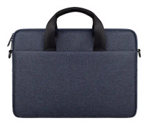 ST09 Portable Single-shoulder Laptop Bag, Size: 15.6 inches(Navy Cyan)