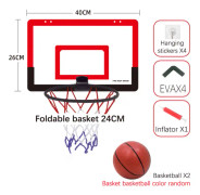 Bärbar rolig mini basketkorg leksaksset inomhus basket C