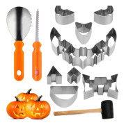 13 Halloween Pumpa Skärverktyg, DIY Lyktdekorationer