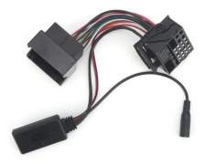 12-stifts Bluetooth 5.0 AUX-ljudadapter med mikrofon 59,1 tums kabel lämplig för Opel CD30 CDC40 CD70