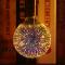 3D Firework LED-lampa LED-lampor 3D Firework-effekt 4W E27 Firework LED-lampa Vintage färgglad dekorativ glödlampa