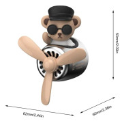 Car Air Freshener Diffuser Parfym Clip Cartoon Bear Pilot A