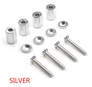 Bilmodifierad huvventilation booster JDM aluminiumlegering racing huv booster(silver)