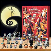 SQBB Halloween docka adventskalender 2022 innehåller 24 presenter, halloween skräckfigurer adventskalender med överraskningsleksaker Red