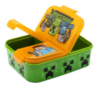 Minecraft Creeper Alex Steve Skeleton Matlåda Med 3 Fack multifärg