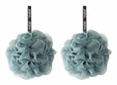 2PCS badblomma badbollar, gnugga badskum badhandduk, enfärgad badblomma