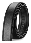 Herrbälte 35 mm läder utan spänne, automatiskt lås utan spänne Be