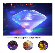 Dammlampor, RGB undervattenslampor för discofest, flerfärgade poollampor med 7 belysningslägen för fontän, pool, bar etc. Flytande badlampa
