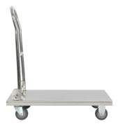 Plattformsvagn - 82x53x86 cm - Rostfritt stål - silver LIA-9112571094232
