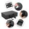 Slipsbox med rosett Magnetisk presentask Stor slipsbox med rosett Återanvändbar dekorativ ask Presentaskar Displayask för smycken Bröllop Födelsedagspresenter
