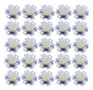 25 st 5V LED-chips 200LM 1W Högeffekts LED-lampor för DIY-belysningsarmaturer Rent vit 6000‑6500K