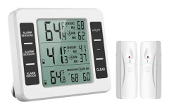 Kyltermometer, digital frys termometer med inomhustemperatur