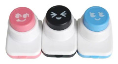 Galaxy 3 st Sushitillbehör Risboll Torrrostad tångskärare Set Smile Face（stil 2）