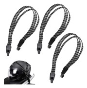 3 st elastiska cykelremmar 68-100 cm cykel elastiskt rep justerbara cykel bungee-snören med krokar för cyklar och motorcyklar