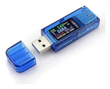 USB 3.0 Färg LCD Voltmeter Ammeter Spänningsmätare Ström Multim