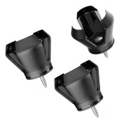 3-pack 3-prongad golfbollplockare - Svart - Bärbar gripare T
