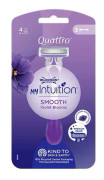 Wilkinson Quattro Smooth Violet Bloom x3
